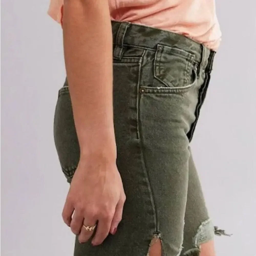 New We The Free Denim Bermuda Shorts Free People Women Size 24